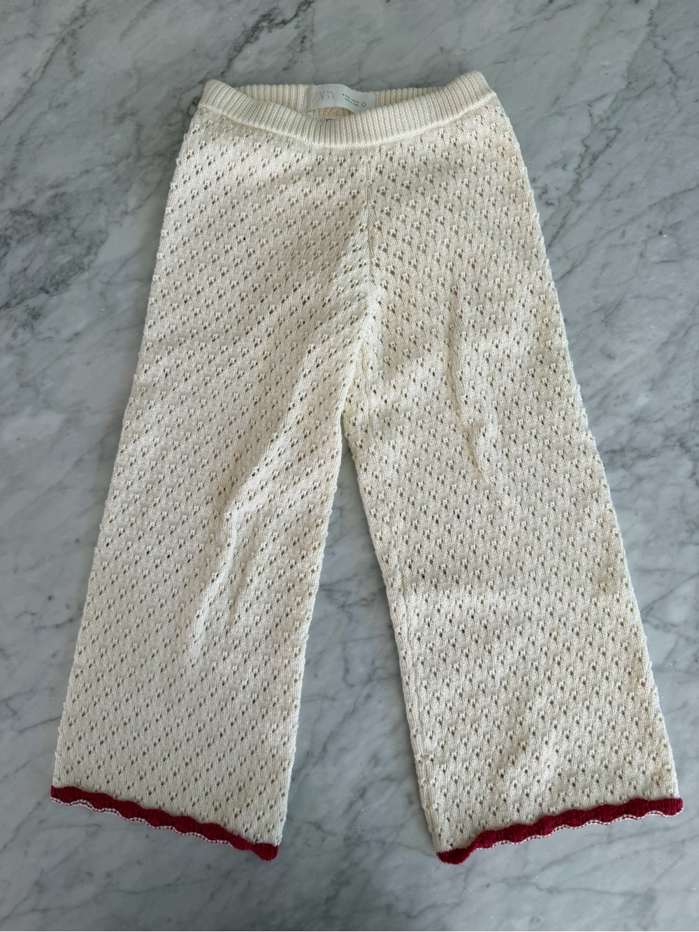 Zara Knit Two-Piece Set with Red Rose Appliqués - Picture 4 of 6